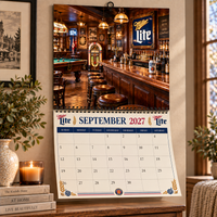 Record Player Christmas 2027 Wall Calendar