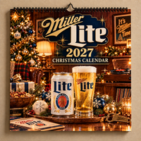 Record Player Christmas 2027 Wall Calendar