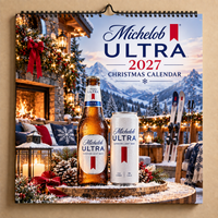 Ski Lodge Christmas 2027 Wall Calendar