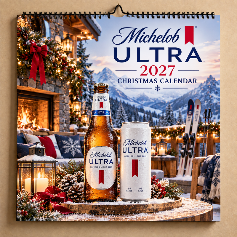 Ski Lodge Christmas 2027 Wall Calendar