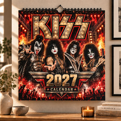 Face Paint Rock Legends 2027 Wall Calendar