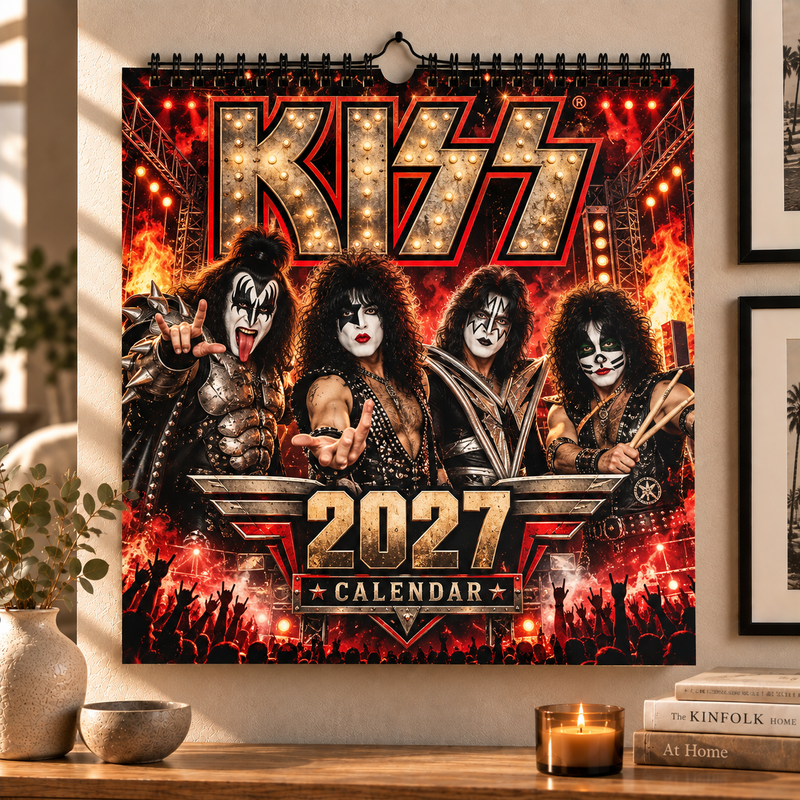 Face Paint Rock Legends 2027 Wall Calendar