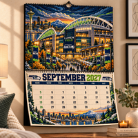 Seattle Football Fan 2027 Wall Calendar