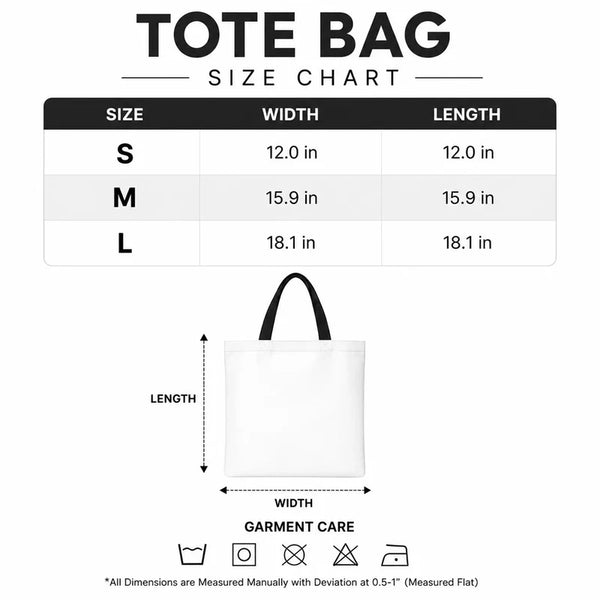 Arizona Looks Good On Me Tote Bag - Size Chart