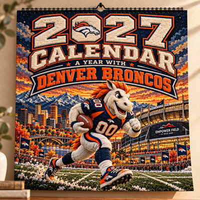 Denver Football Fan 2027 Wall Calendar