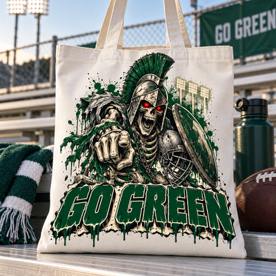 Michigan State Undead Mascot Tote Bag