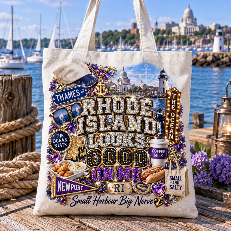 Rhode Island Looks Good On Me Tote Bag